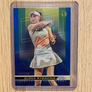 Elena Rybakina Tennis Topps Chrome 141/250